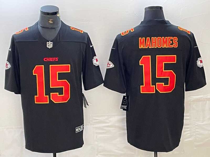 Men's Kansas City Chiefs #15 Patrick Mahomes Black Fashion Vapor Limited Stitched Jersey,We sell and wholesale Men's Kansas City Chiefs #15 Patrick Mahomes Black Fashion Vapor Limited Stitched Jersey on line form chian!
